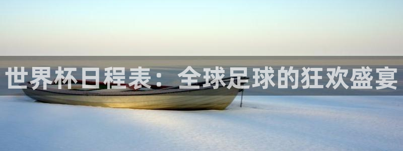 亚洲区世界杯预选赛：世界杯日程表：全球足球的狂欢盛宴